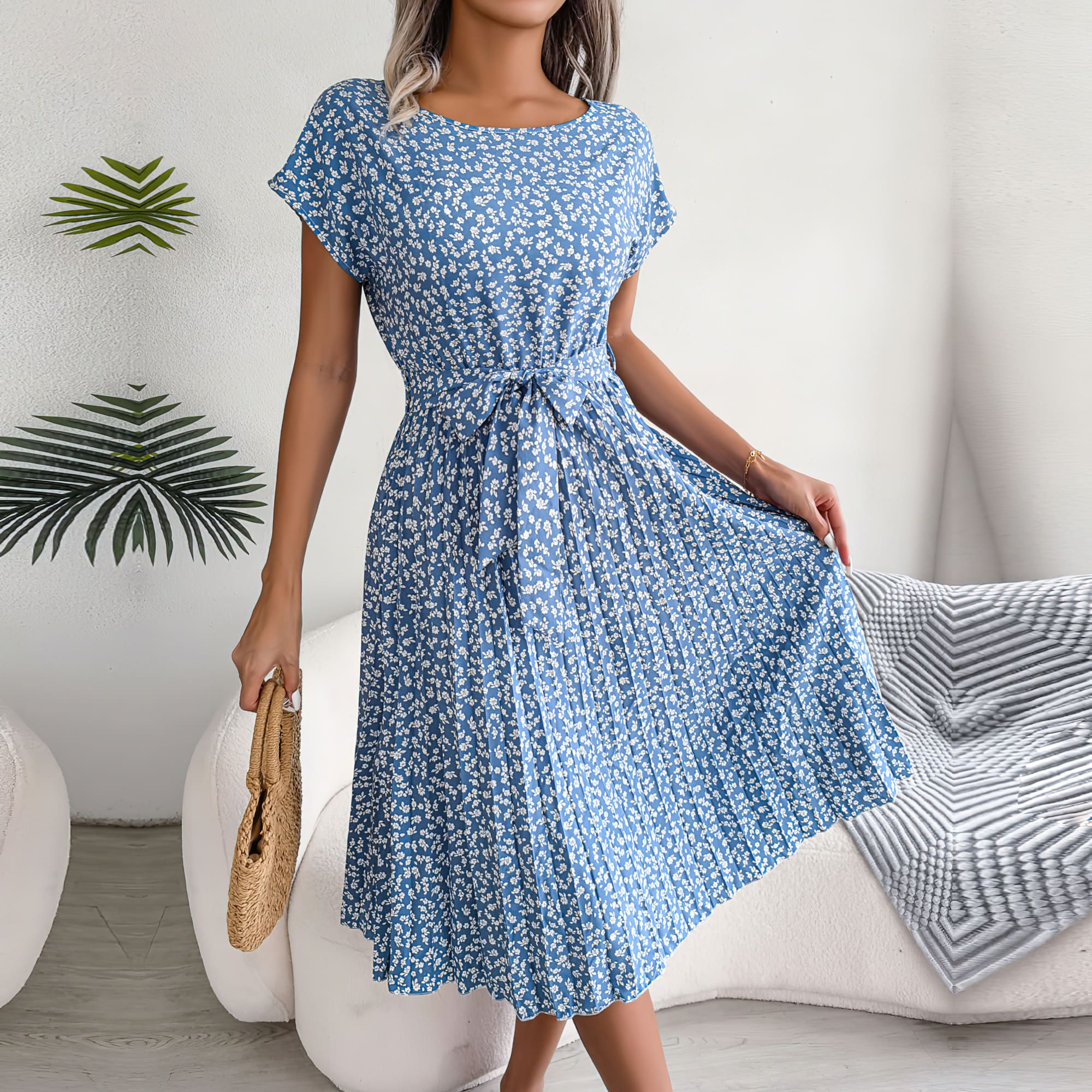 Lively® Bleu / S Robe longue tendance d'été | Lively™
