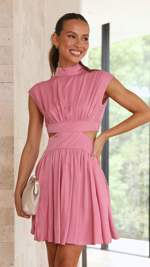 Lively® Vêtements été Rose / S Robe Nora Classe & Élégante